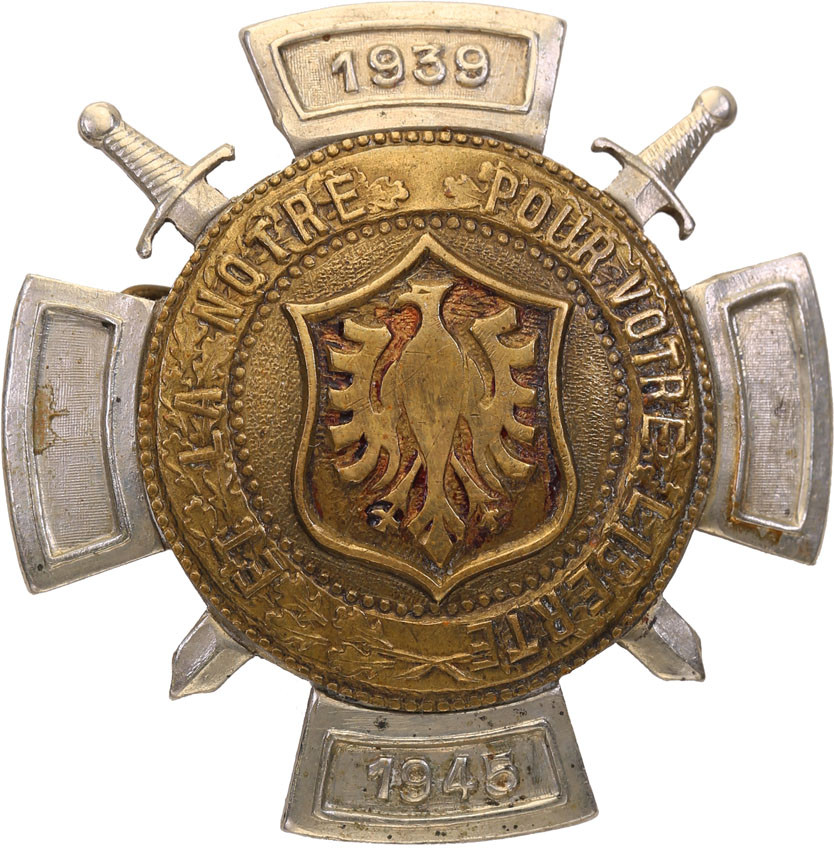 Polska/Francja. Odznaka pamiątkowa Polskiego Ruchu Oporu we Francji 1939-1945